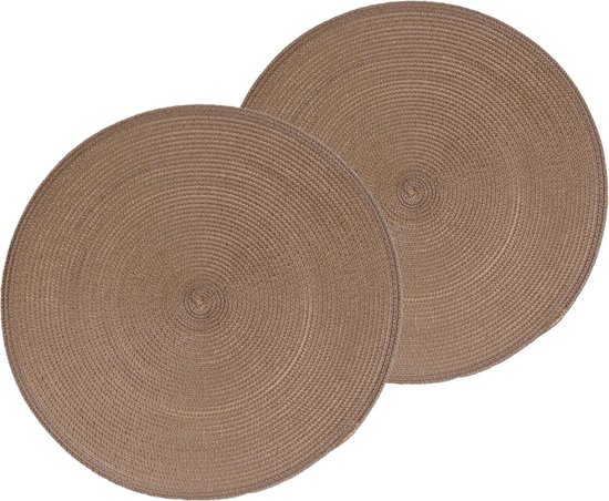 QUARKZMAN 2 stuks kunstlederen placemats voor de eettafel, PU leer