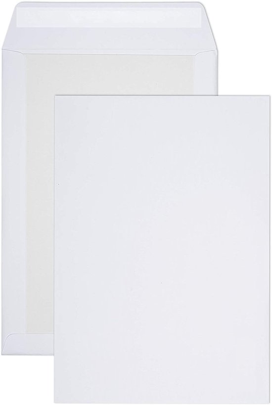 Foto: Dula bordrug enveloppen eb4 262 x 371 mm 50 stuks zelfklevend met plakstrip 120 gram