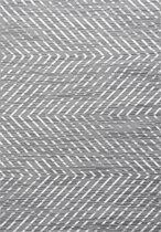 Tapis de salon Shaggy Motif structurel Abstrait Tapis Design Gris