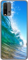 Geschikt voor Xiaomi Redmi 9T hoesje - Een close-up van een golf die breekt voor de kust van Hawaii - Siliconen Telefoonhoesje