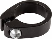 zadelpenklem 31,8 mm aluminium zwart