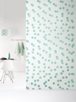 Roomblush - Behang Confetti - Groenblauw - Vliesbehang - 200cm x 285cm