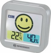 thermo/hygrometer MyTime Smile 8 x 3 x 7,7 cm grijs