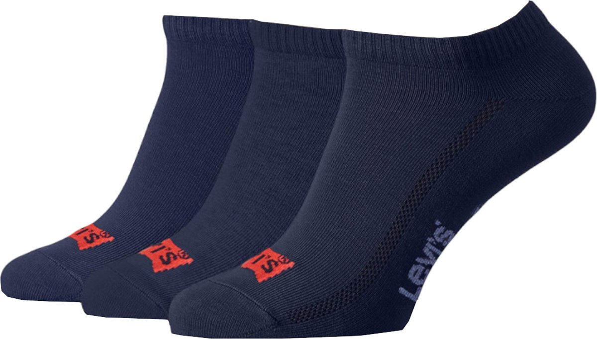 Levi’s Low Cut Batwing Logo 3-Pack Blauw