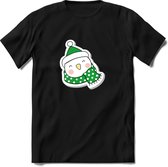 Christmas Buddy Kerst T-shirt | Groen | Jongens / Meisjes | Grappige Foute kersttrui Shirt Cadeau | Kindershirt | Leuke Elf, Rendier, Kerstboom en Kerstballen Ontwerpen. Maat 128
