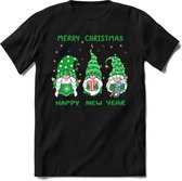 Kerstkabouter Buddy Kerst T-shirt | Groen | Jongens / Meisjes | Grappige Foute kersttrui Shirt Cadeau | Kindershirt | Leuke Elf, Rendier, Kerstboom en Kerstballen Ontwerpen. Maat 1