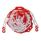Barrière chaîne plastique rouge / blanc 5M