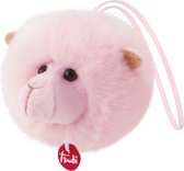 Trudi Charms Sleutelhanger Knuffel Lama 12 cm - Knuffeldier voor jongens en meisjes - Roze - 12x10x10 cm maat XXS