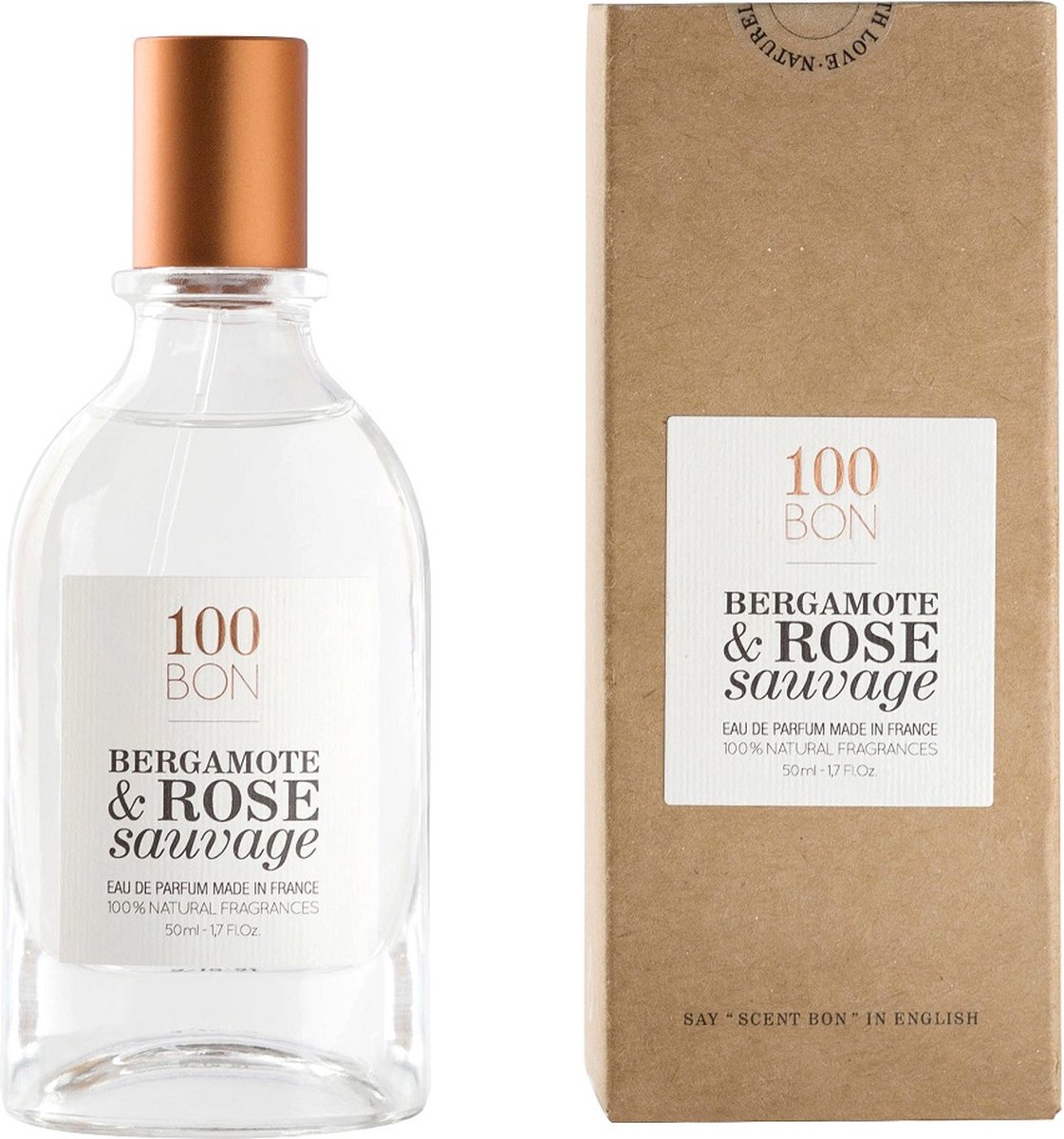 100 Bon Bergamote & Rose Sauvage Eau de Parfum 50ml