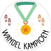 20 x Beloningsstickers Vierdaagse Medaille | Wandel Kampioen | Lopen | Avond4Daagse | Kinderen Volwassenen | 40 mm