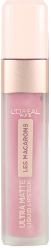 L'Oréal Paris Les Macarons Langhoudende Matte Lipstick - 818 Dose of Rose – Roze – 6,7 ml