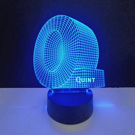 3D LED Lamp - Letter Met Naam - Quint