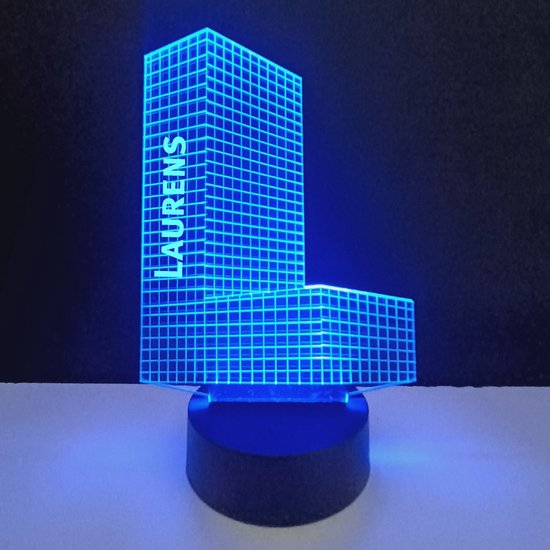 3D LED Lamp - Letter Met Naam - Laurens