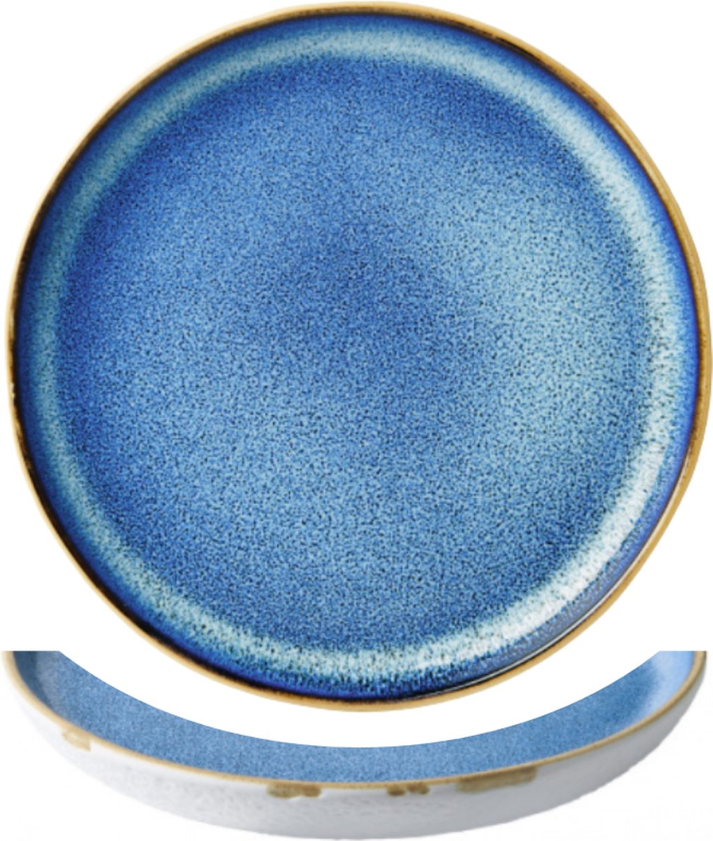 Ontbijtbord - 21 cm - Volumekorting - Ontbijtborden porselein - Servies blauw