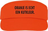 EK Kleding oranje zonneklep - Oranje is echt een kutkleur. - soBAD. | Oranje | EK 2024 | Voetbal | Nederland | Unisex