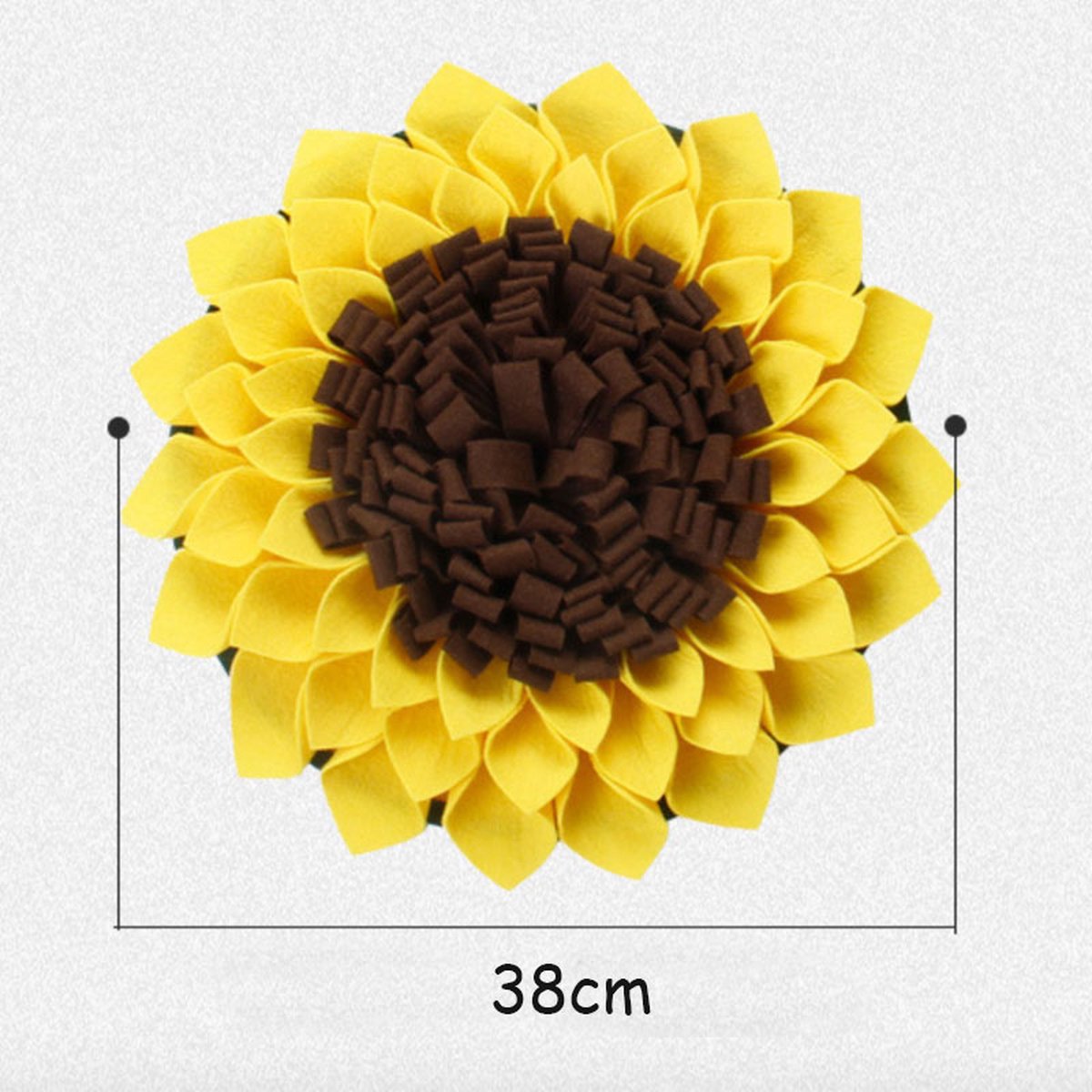 Bol.com Snuffelmat voor hond en kat - Zonnebloem - Trainingsmat - Anti schrok - 38 centimeter aanbieding