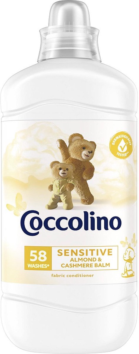 Coccolino - Sensitive Almond & Cashmere - Ultra Wasverzachter - 58 Wasbeurten - 1450ml
