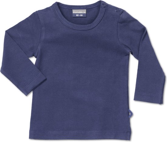Silky Label t-shirt plum purple - lange mouw - maat 62/68 - paars