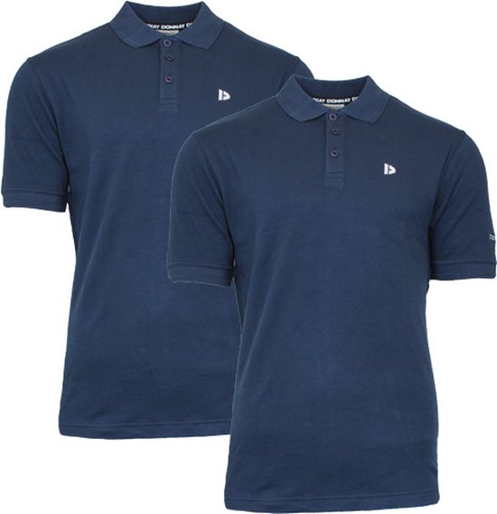Donnay Polo 2-Pack - Sportpolo - Heren - Maat XXL - Navy