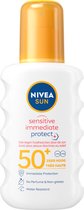 Bol.com NIVEA SUN Sensitive Immediate Protect Zonnespray SPF 50+ - 200 ml aanbieding