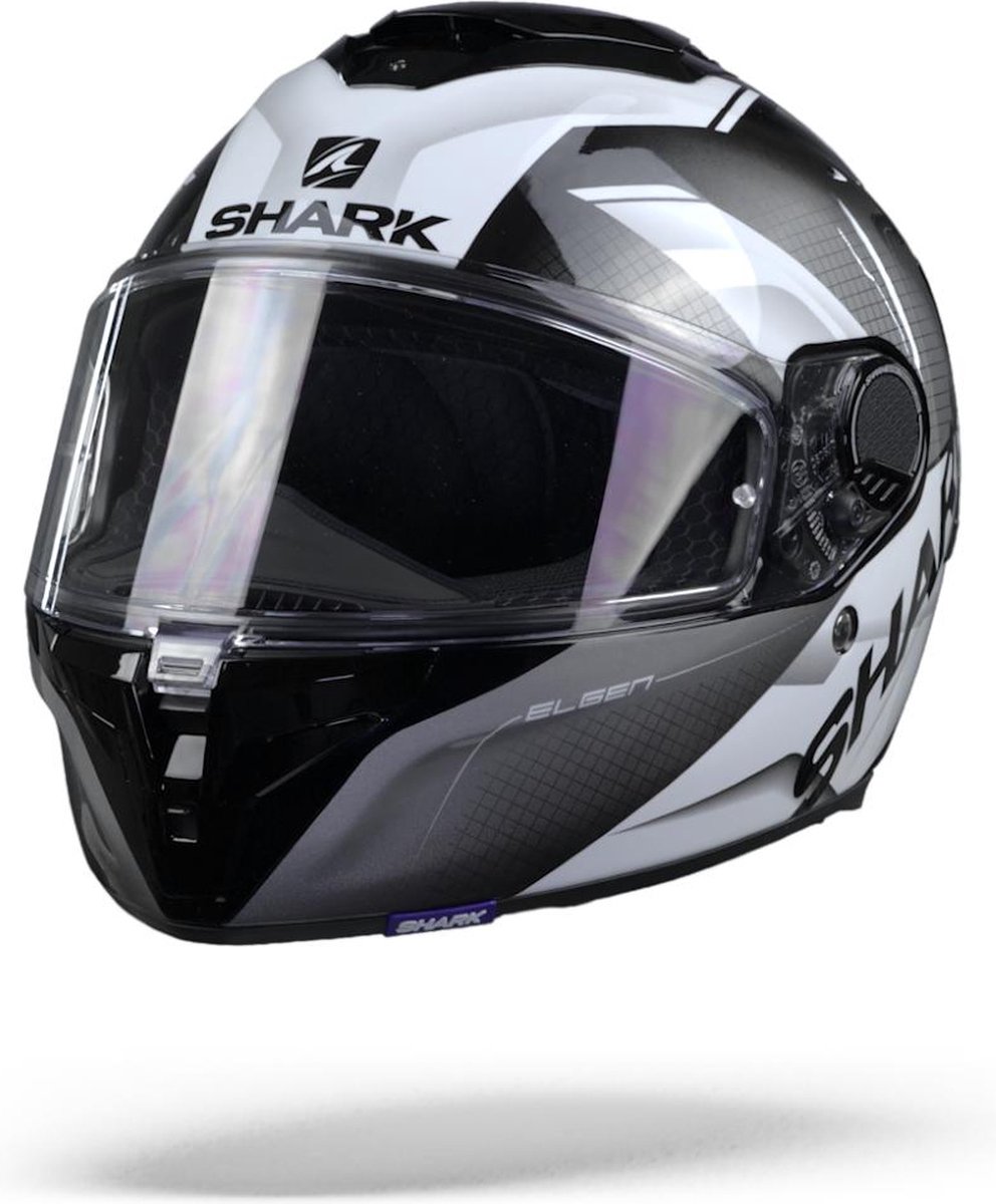SHARK SPARTAN GT ELGEN BLACK ANTHRACITE WHITE FULL FACE HELMET XL - Maat XL - Helm