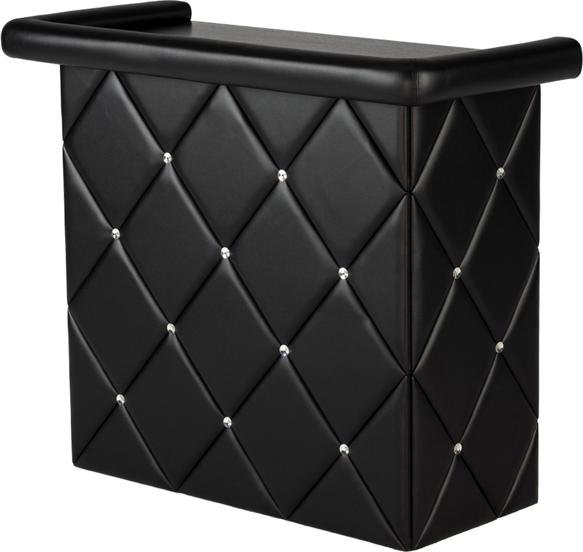 Leren bar - Bar - Unieke bar - Bartafel - Bar tafel - Barmeubel - Penthouse - Lederen Bar Met studs - Toog Bar - Thuisbar - Mancave - Unieke barren - Luxe - Cave & Garden