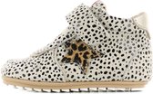 Baby | Babysneakers | Meisjes | Beige Black Dots | Leer | Shoesme | Maat 20