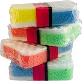 Multy badsponsen 2 stuks gemengede kleuren 4 Assorti