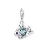 Thomas Sabo Dames-Charm 925 Zilver Glazen blok  One Size 88481909