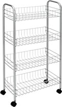 Metaltex Ascona rolwagen 4 etages 41x26x86cm