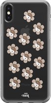 YinYang Flowers Nude - iPhone Transparant Case
