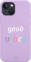 Good Vibes Purple - iPhone Rainbow Quotes Case