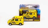 Kids Globe Die Cast pull back ambulance 8cm