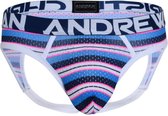 Andrew Christian Newport Mesh Stripe Locker Room Jock w/ Almost Naked - MAAT M - Heren Ondergoed - Jockstrap voor Man - Mannen Jock