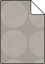 Proefstaal Origin Wallcoverings behang grote verweerde bollen taupe - 347608 - 26,5 x 21 cm