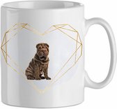 Mok Sharpei 5.5| Hond| Hondenliefhebber | Cadeau| Cadeau voor hem| cadeau voor haar | Beker 31 CL