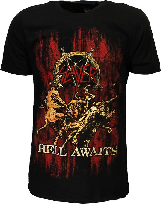 T-shirt Slayer Hell Awaits - Merchandise officielle