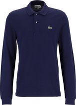 Lacoste Classic Fit polo lange mouw - navy blauw -  Maat: XL