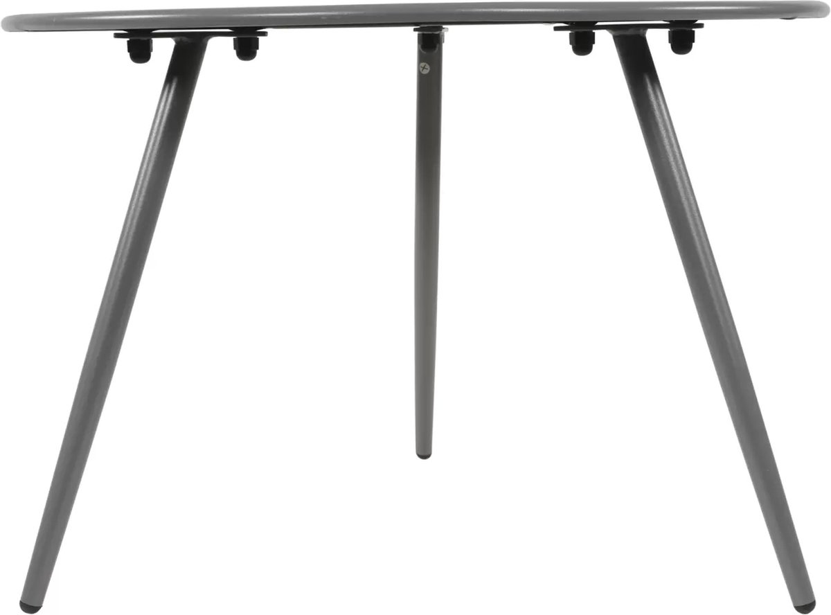 Lesli Living Table d'appoint Rafael - 60x41 cm - Gris