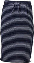 Meisjes terry rok marine met witte strepen  lang | Maat 140/10Y