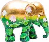 Elephant Parade - Golden Lotus - Handgemaakt Olifanten Beeldje - 15cm