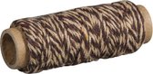 Garen - 60% katoen / 40% polyester - 35 m x 1 mm - 10 gram - Rayher - Chocolade