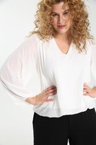 Paprika Dames Hemd in effen voile - Outdoorblouse - Maat 52