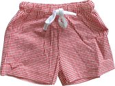 Korte broek - Rood/wit - maat 80