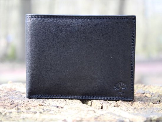 Portefeuille Homme Cuir Véritable Zwart - Portefeuille Cuir - Tout Cuir - Billfold - Portefeuille Homme