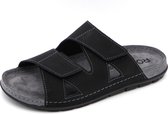 Rohde 5914 - Volwassenen Heren slippers - Kleur: Zwart - Maat: 45