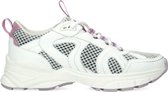 Sacha - Dames - Witte marathon sneakers met lila details - Maat 38