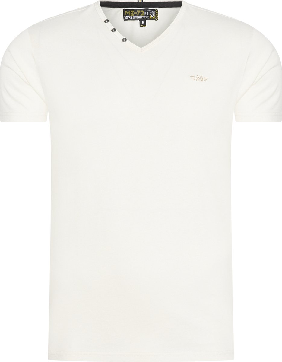 Mezaguz Heren T-Shirt Teessential Stóne Off White Maat L