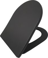 Sub Shade slim wc bril one-touch, mat zwart