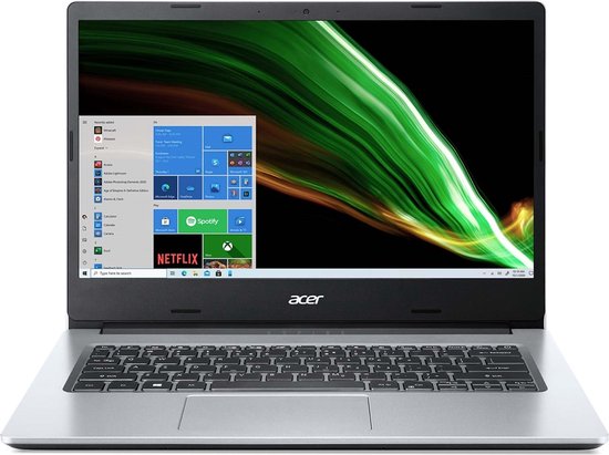Acer laptop ASPIRE 1 A114-33-C0L1 (Zilver) - Intel Celeron - 128 GB Flash geheugen